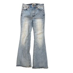 Garage Denim Light Wash Midrise Flare Hippie Hipster Jeans Size 7